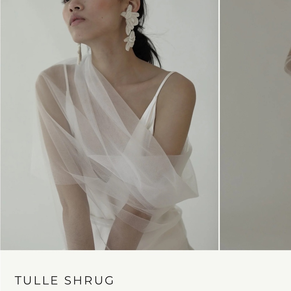 Chic Cream Tulle Shrug